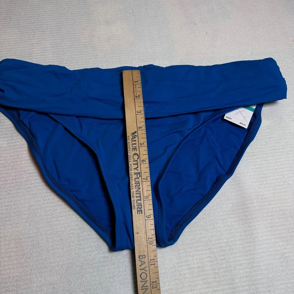 Jantzen Royal Blue Tummy‎ Control Hipster Swimsuit Bikini Bottoms Size 16 NWT